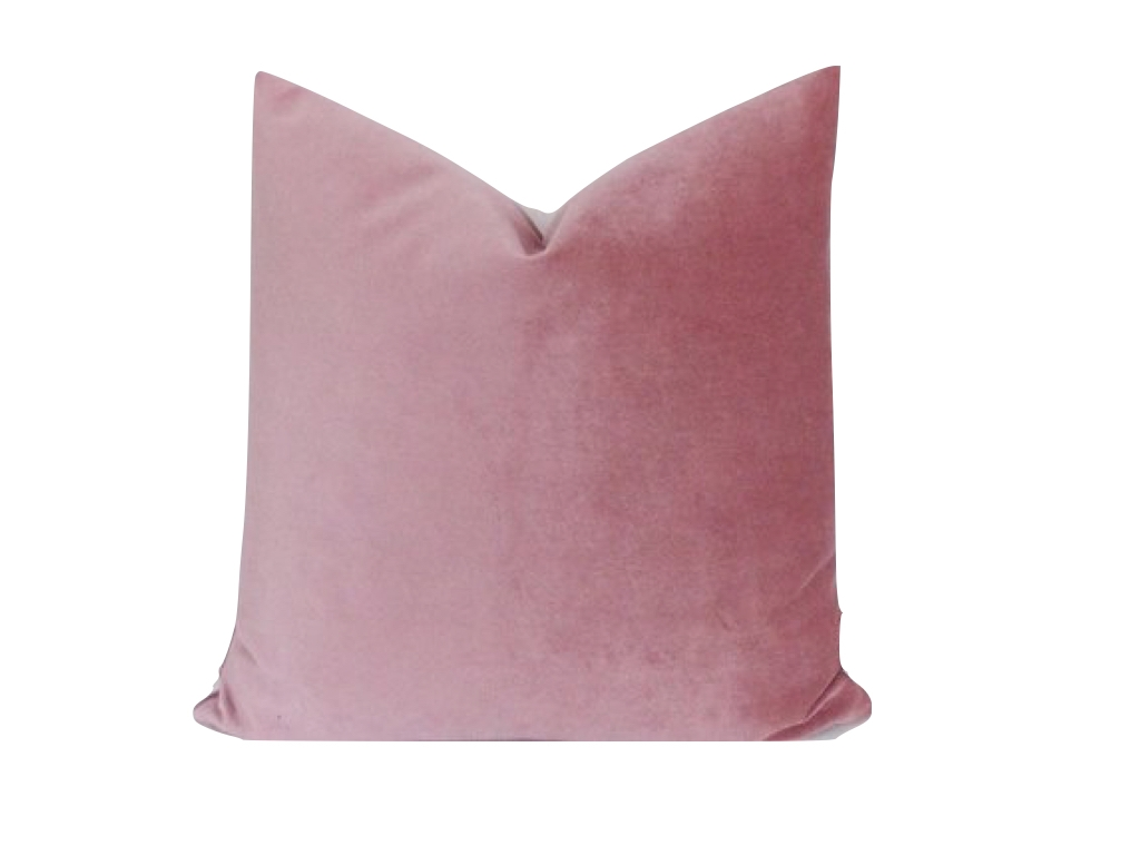 Mauve Pink Velvet Pillows