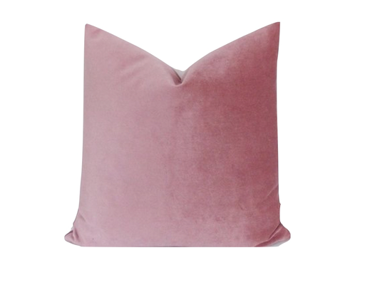 Mauve Pink Velvet Pillows