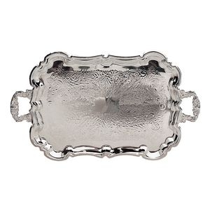 Large Vintage Silver Serving Tray