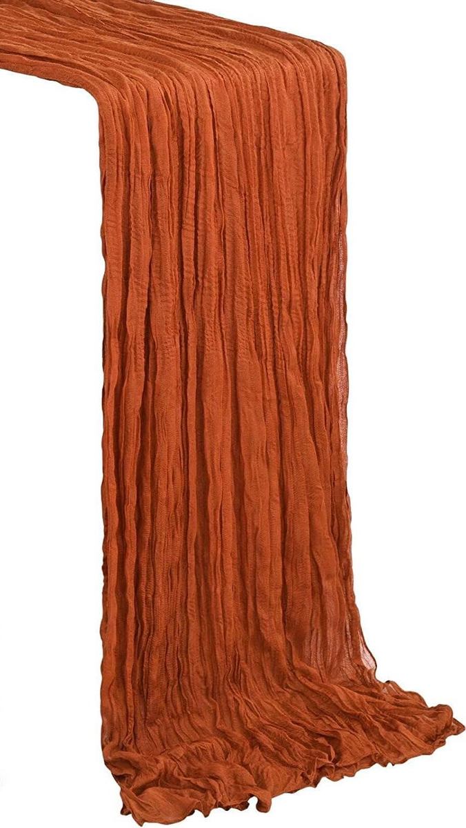 Gauze Table Runner - Terracotta