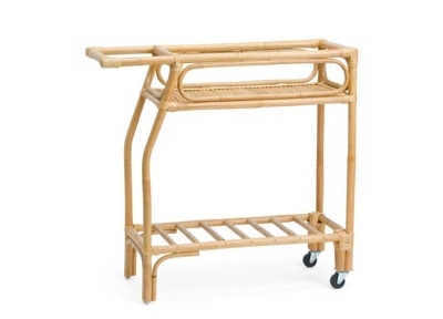 Bamboo Bar Cart