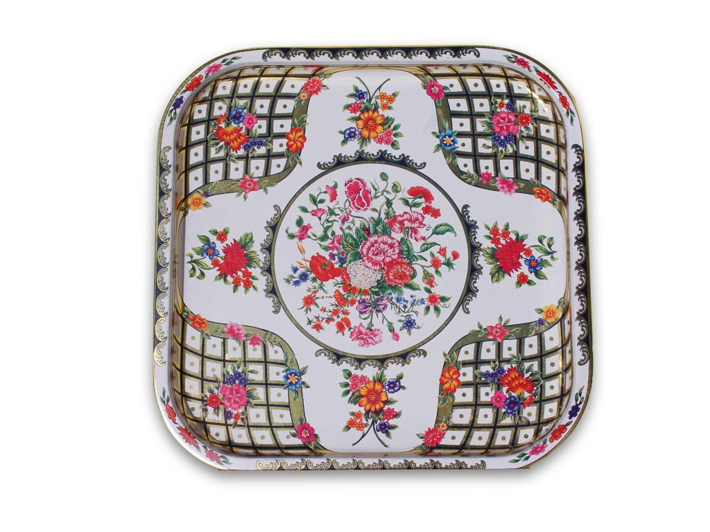 Boho Rose Tin Tray