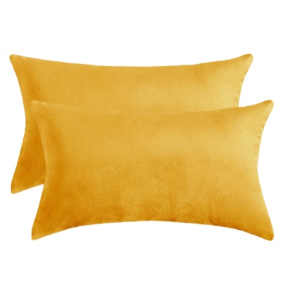 Golden Orange-Yellow Lumbar Pillow