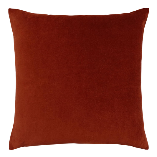 Rust Brown Velvet Pillows
