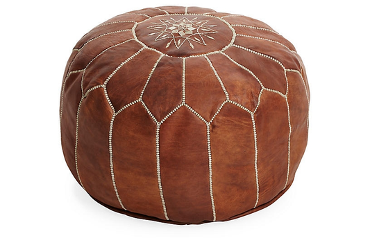 Brown Moroccan Pouf