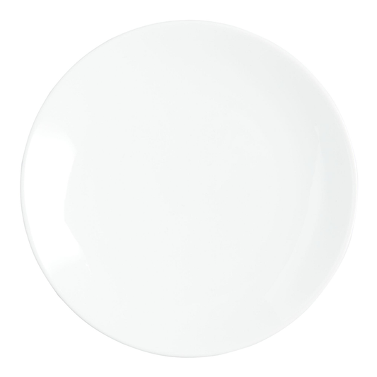 White Porcelain Coupe Appetizer Plate
