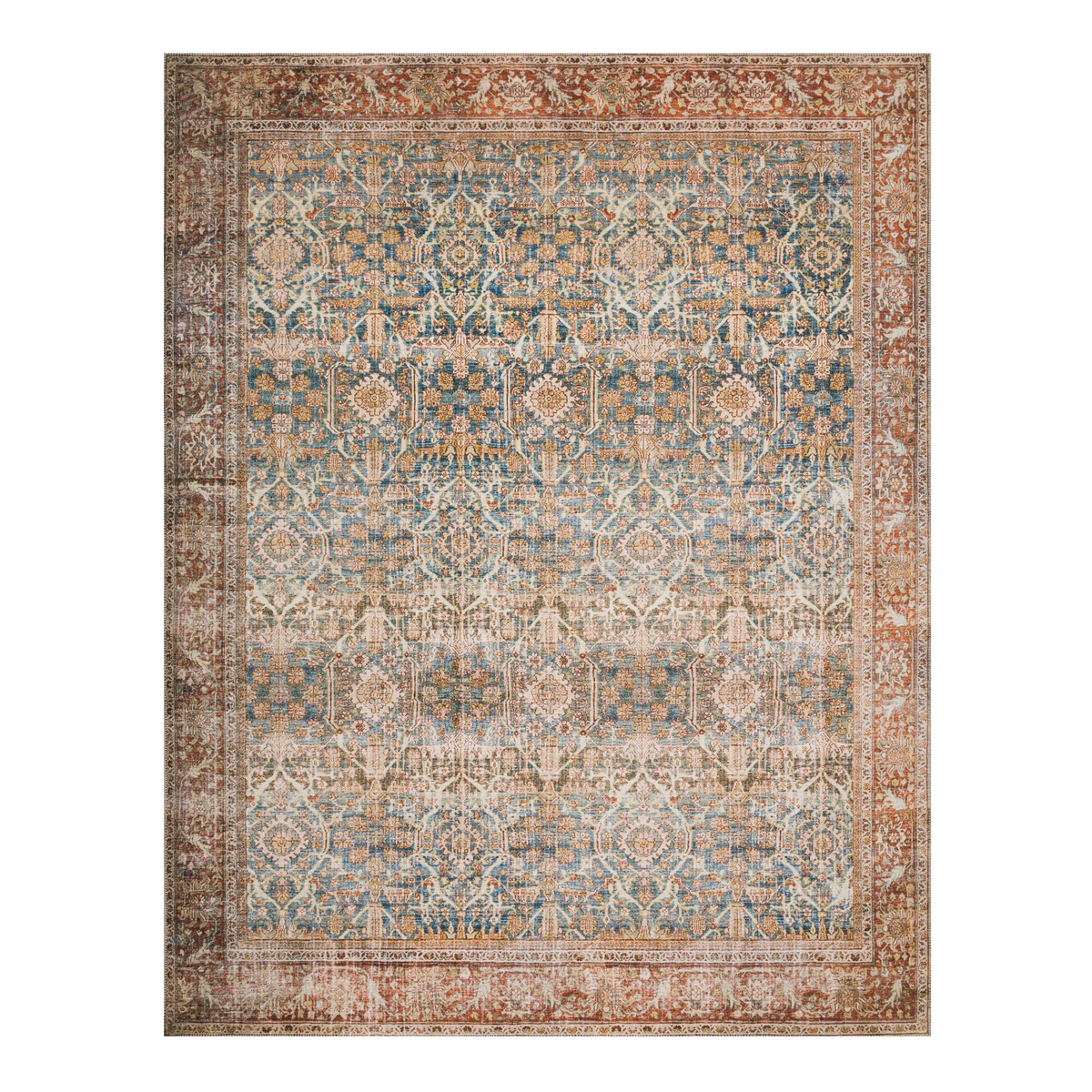 Rust Ocean Layla Rug 5x7