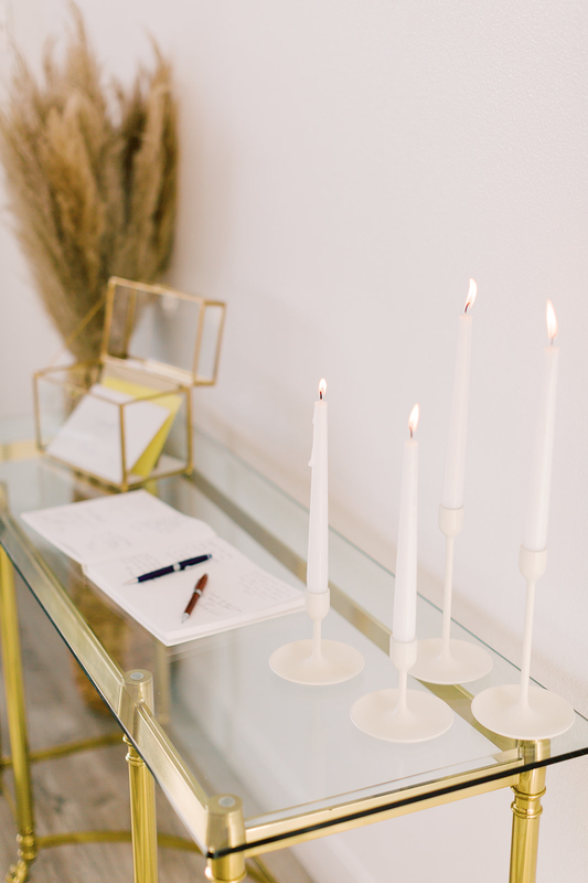Modern White Candle Holders