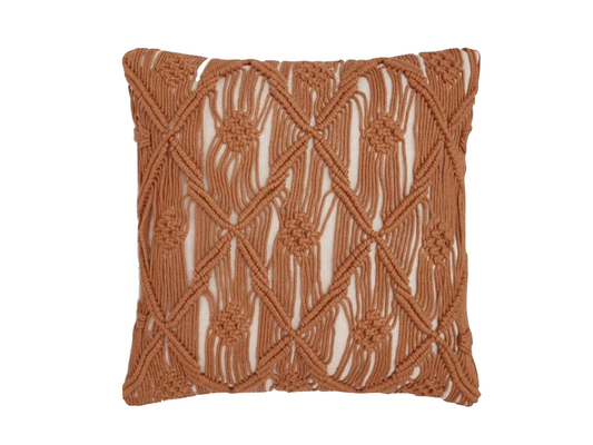 Rust Macrame Pillows