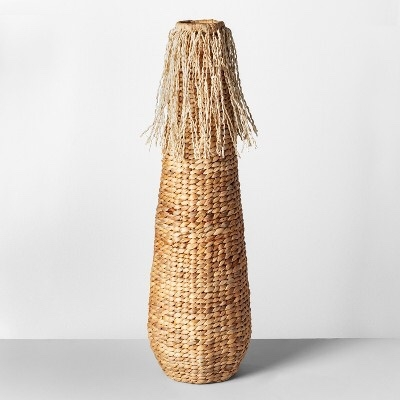 Tall Boho Basket Vase