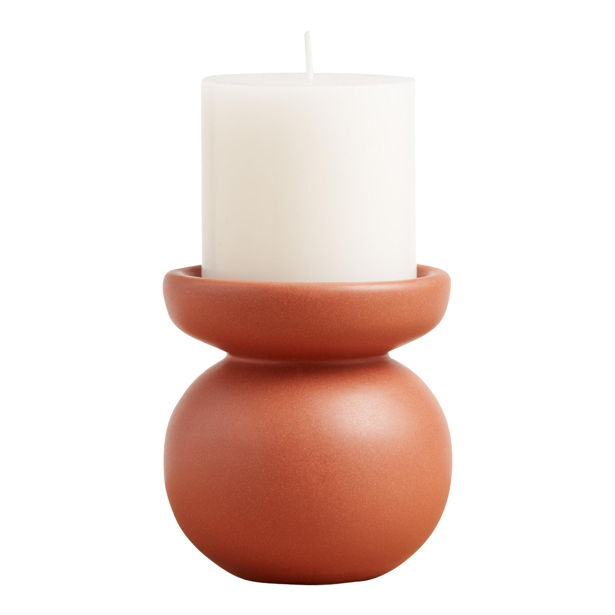 Terracotta Pillar Candle Holder