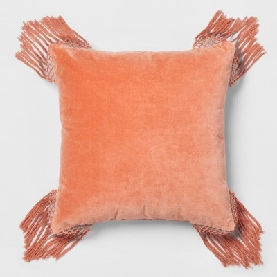 Coral Pink Euro Floor Pillow