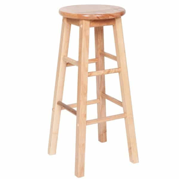 Natural Wood Bar Stool