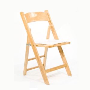 Natural Wood Folding Chair