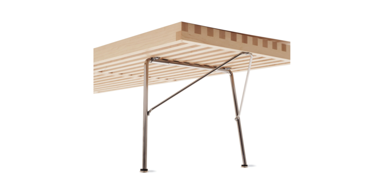 Nelson Bench with Metal Legs