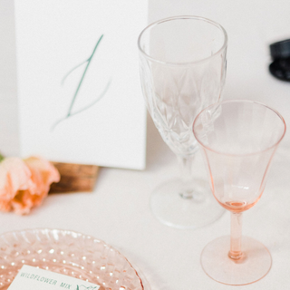 Blush Swirl Glass: Water