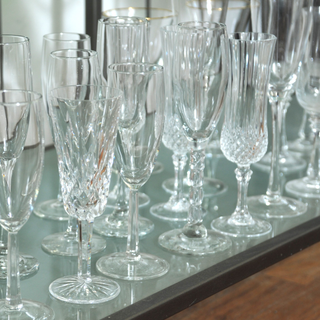 Vintage Champagne Flute