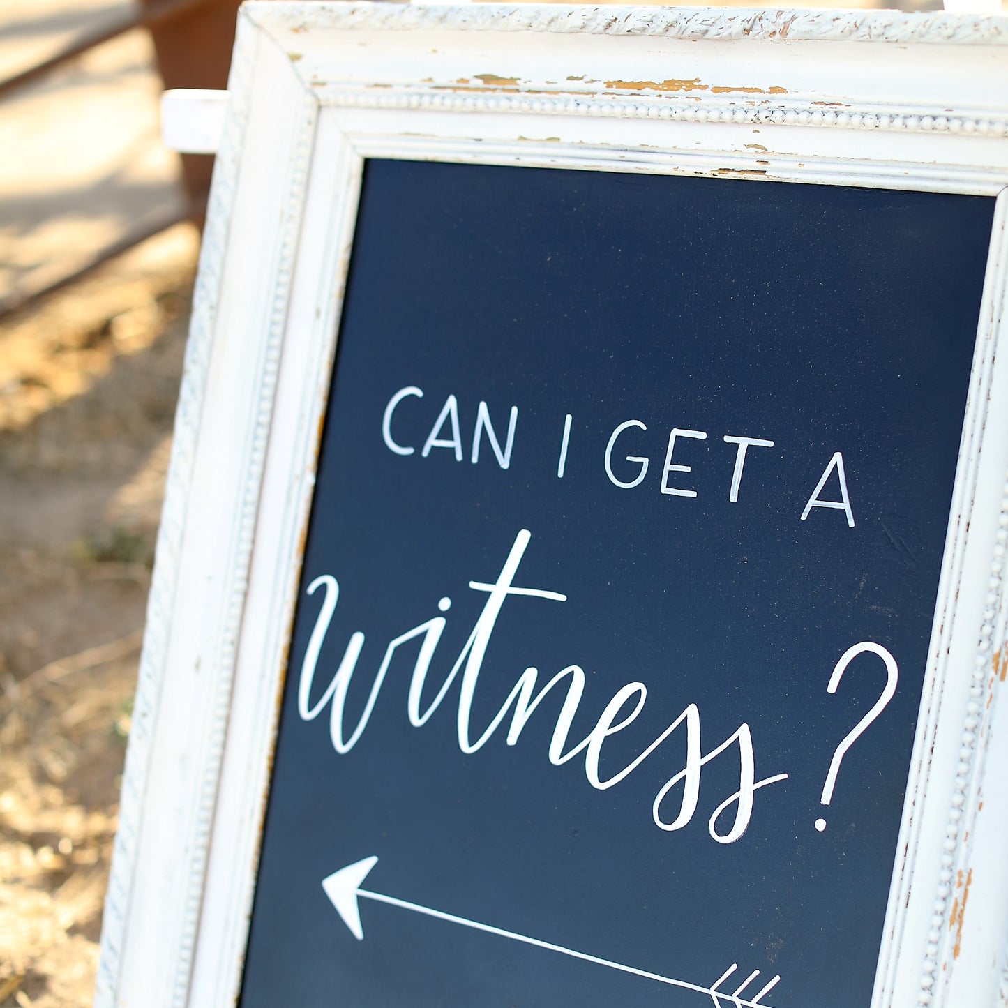 Gold Flecked Cream Frame - Large