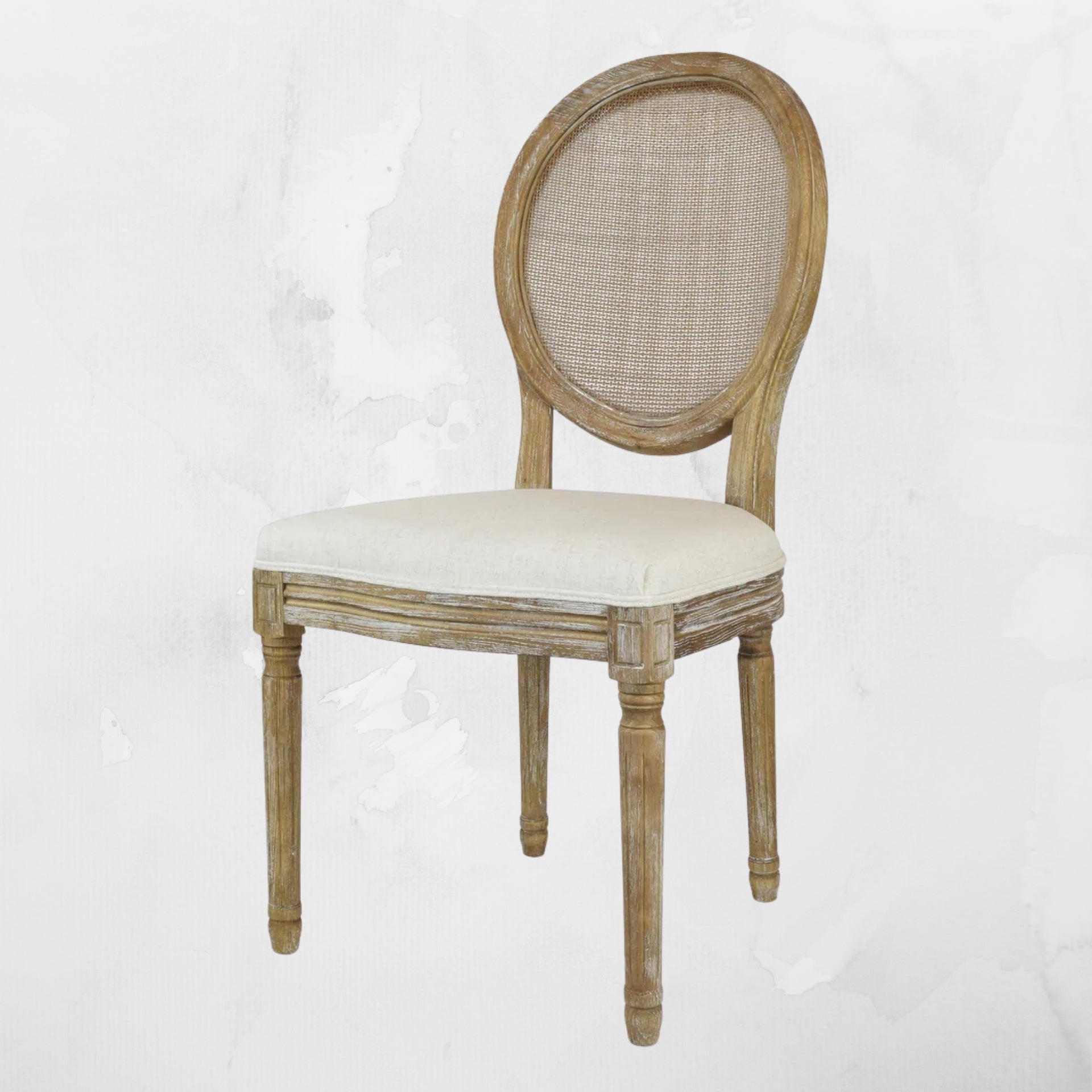 Louis Rattan Back Chair