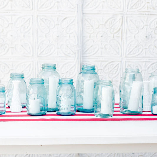 Vintage Turquoise Mason Jar Collection