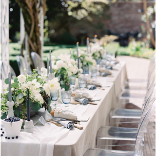 Gauze Table Runner - Crisp White