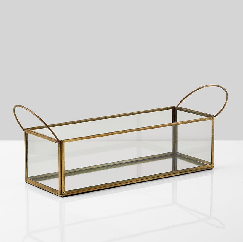 Burnt Antique Glass Tea Light Holder