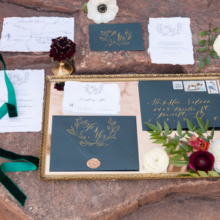 Vintage Mirrored Tray