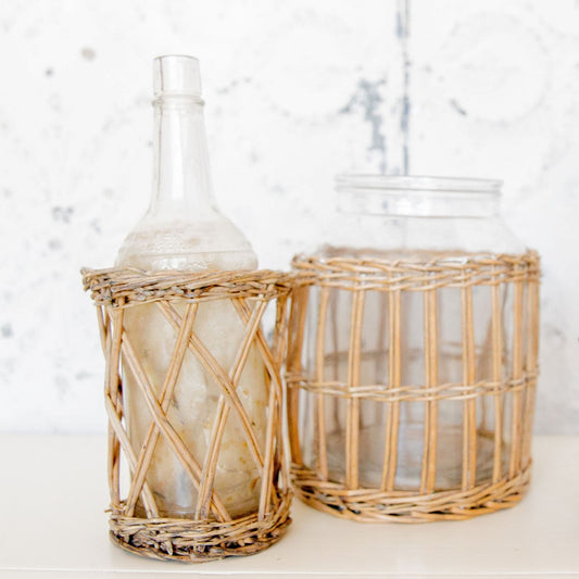 Wicker Wrapped Bottle