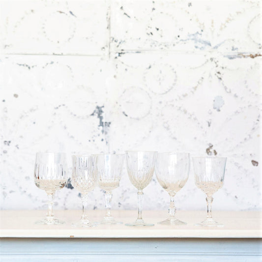 Wine Glass: Vintage Cut Glass