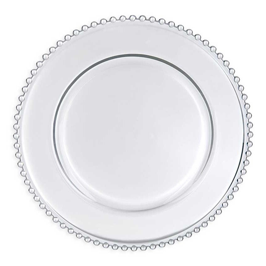 Glass Hobnail Charger