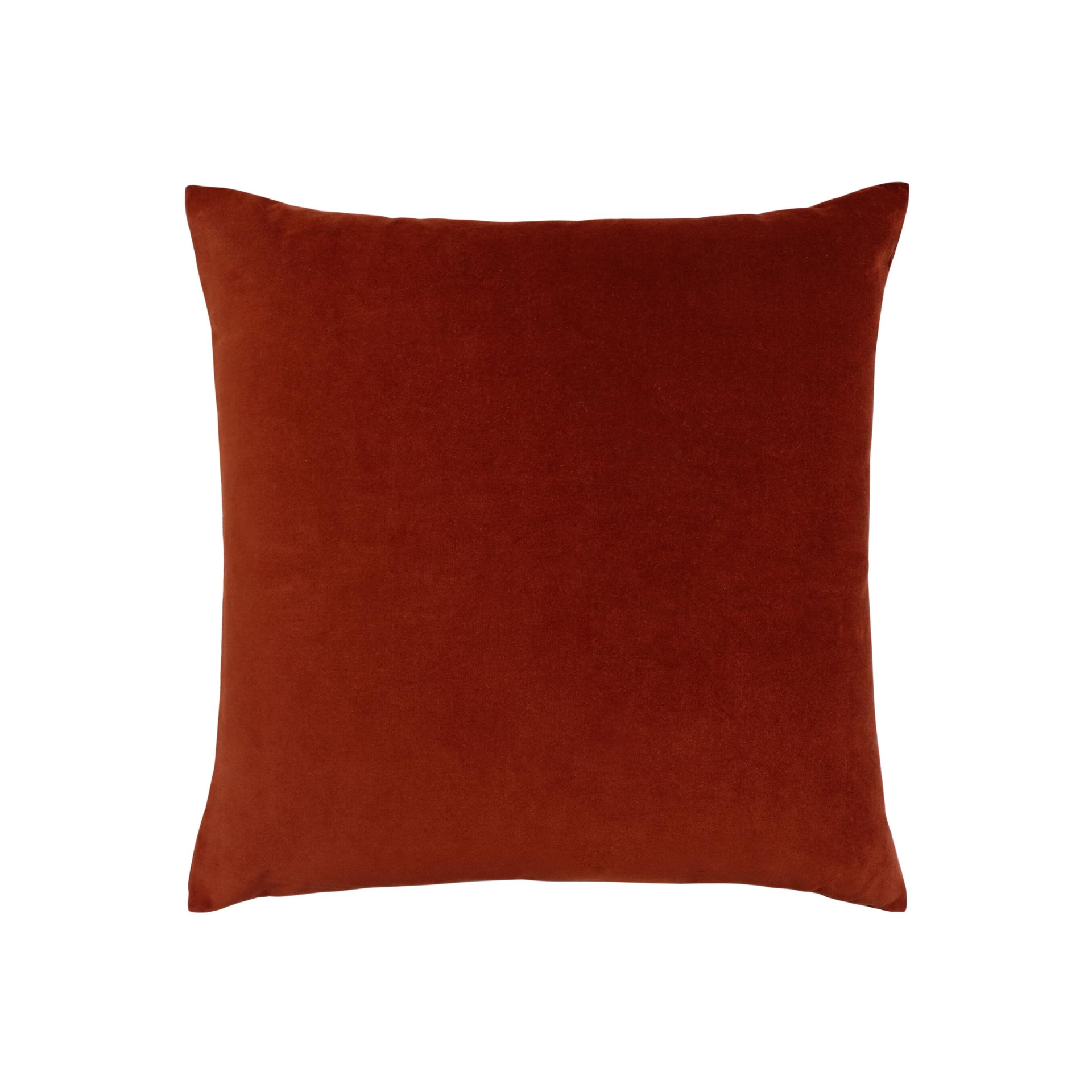 Maroon Velvet Accent Pillow