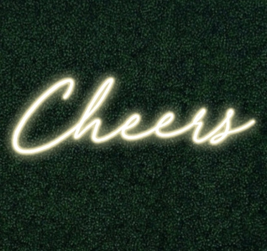 "Cheers" Neon Sign