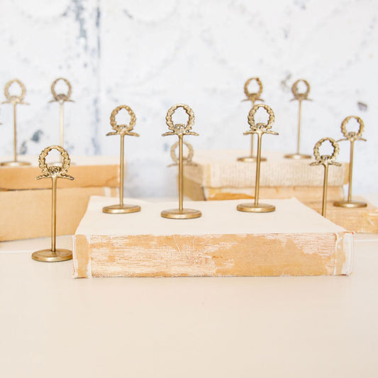 Brass Table Number Holders