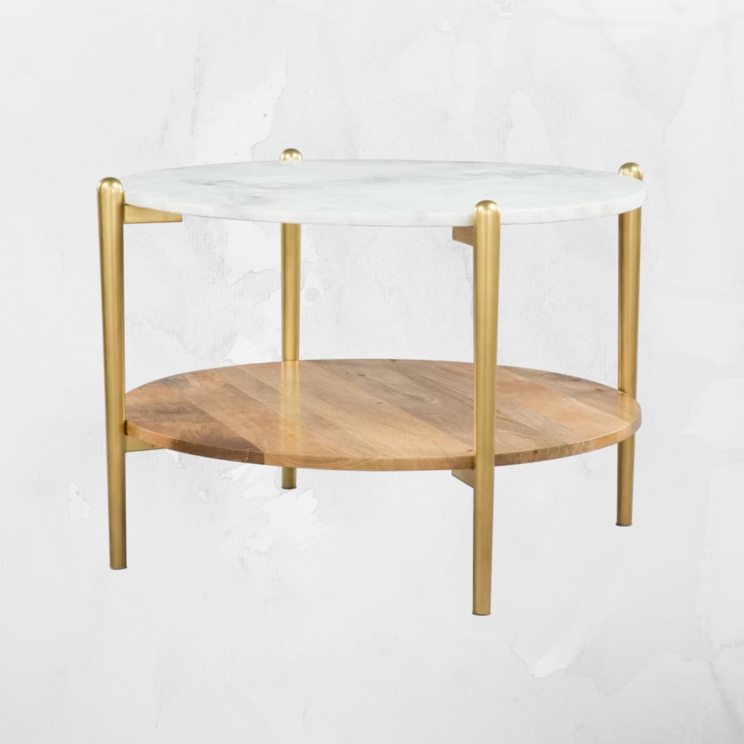 Marble/Wood Coffee Table