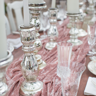 Mercury Glass Candlestick Collection