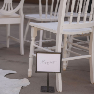 Reserved' Sign in Stand