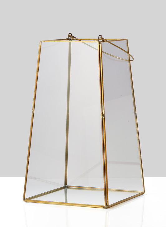Brass Trapezoid Lantern