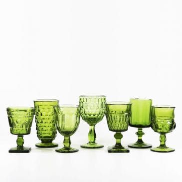 Vintage Olive Goblet