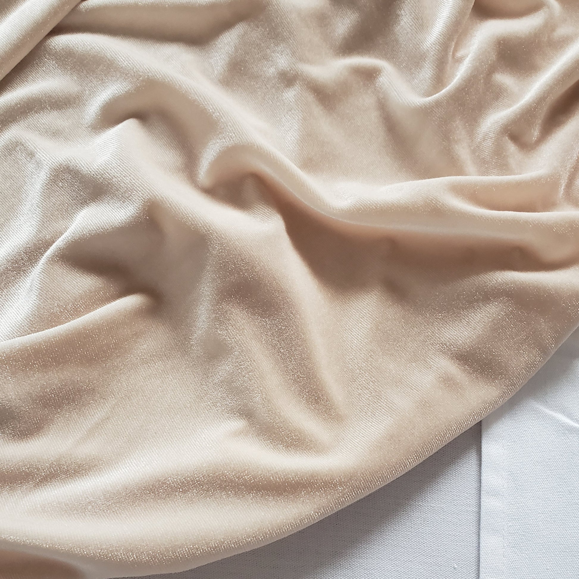 Champagne Velvet Table Runner