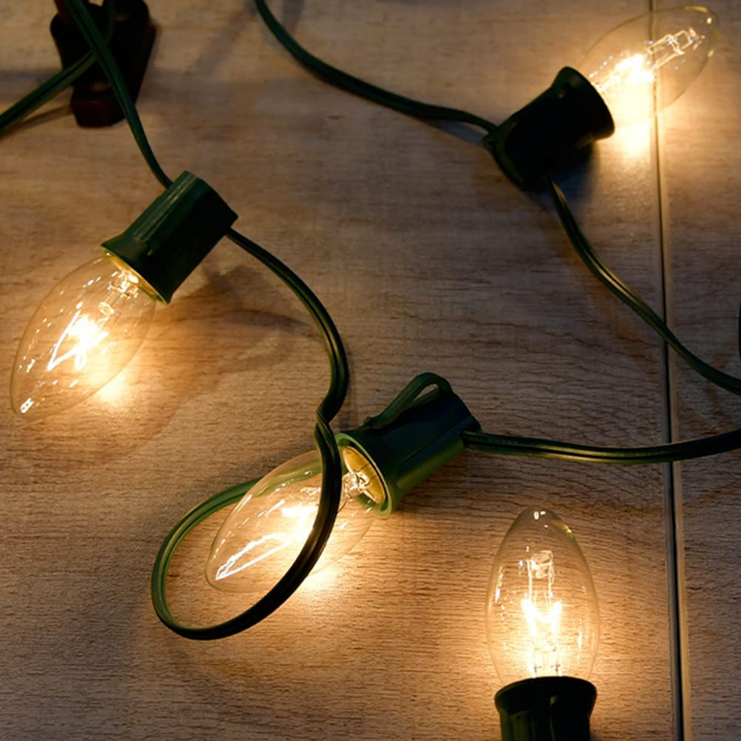 Clear Vintage C9 Light Strand