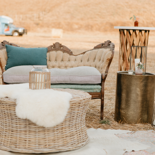 Hammered Brass Cylinder Drum