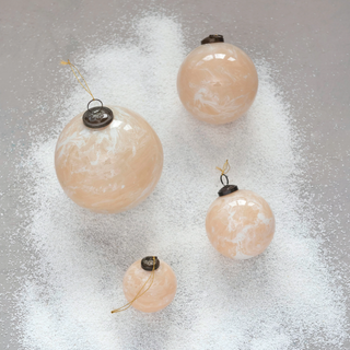 Nude Marbled Ornament