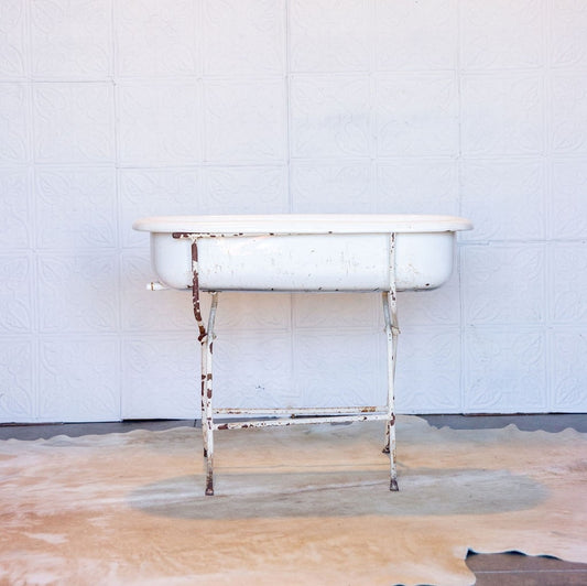 Vintage Baby Bath with Stand