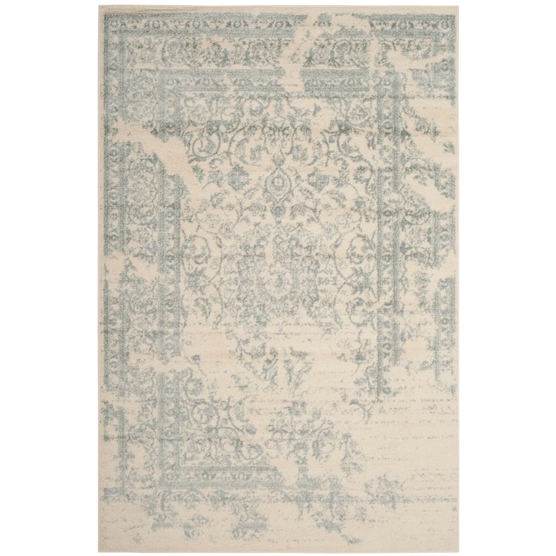Distressed Vintage Ivory Rug - Large