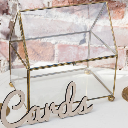 Gold and Glass Card Box