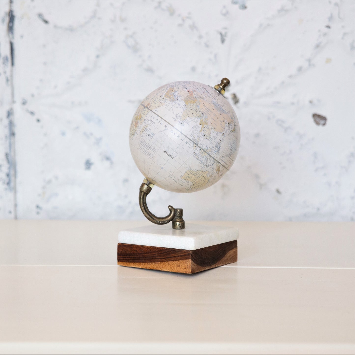 Vintage Marble Base Globe