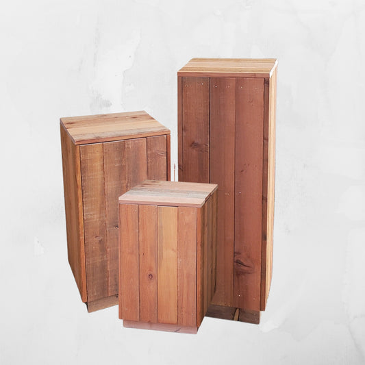 Wood Pedestal Collection
