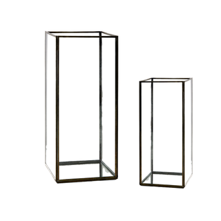 Antiqued Brass Square Lantern Collection