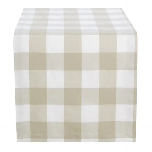 Neutral Check Linen
