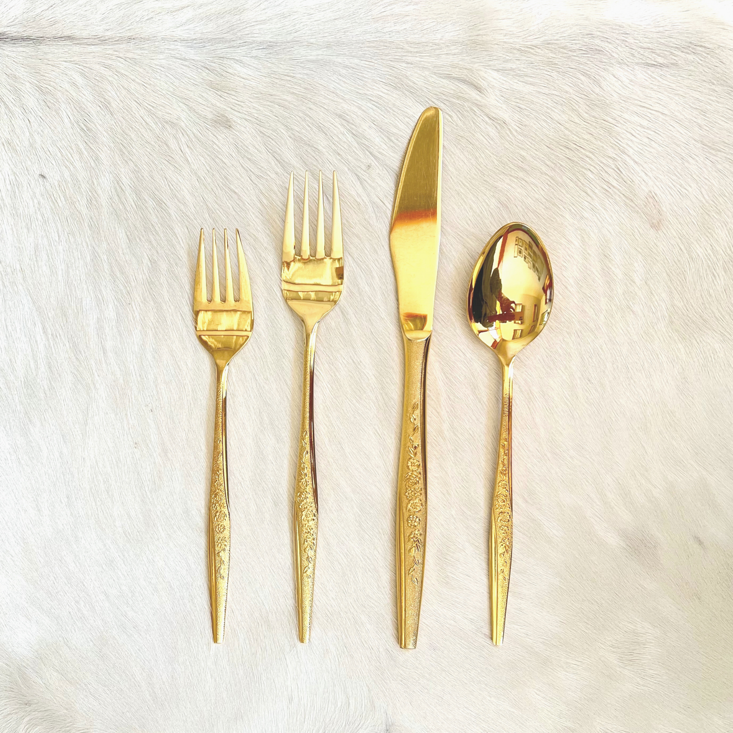 Vintage Gold Bouquet Flatware  | Vintage Gold Bouquet Flatware